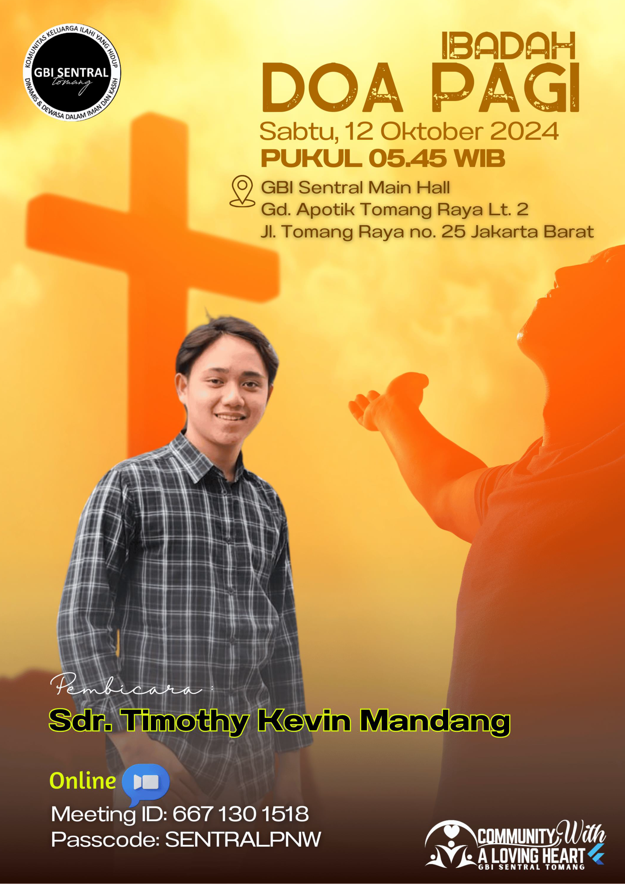 GBI Sentral Tomang Morning With Jesus